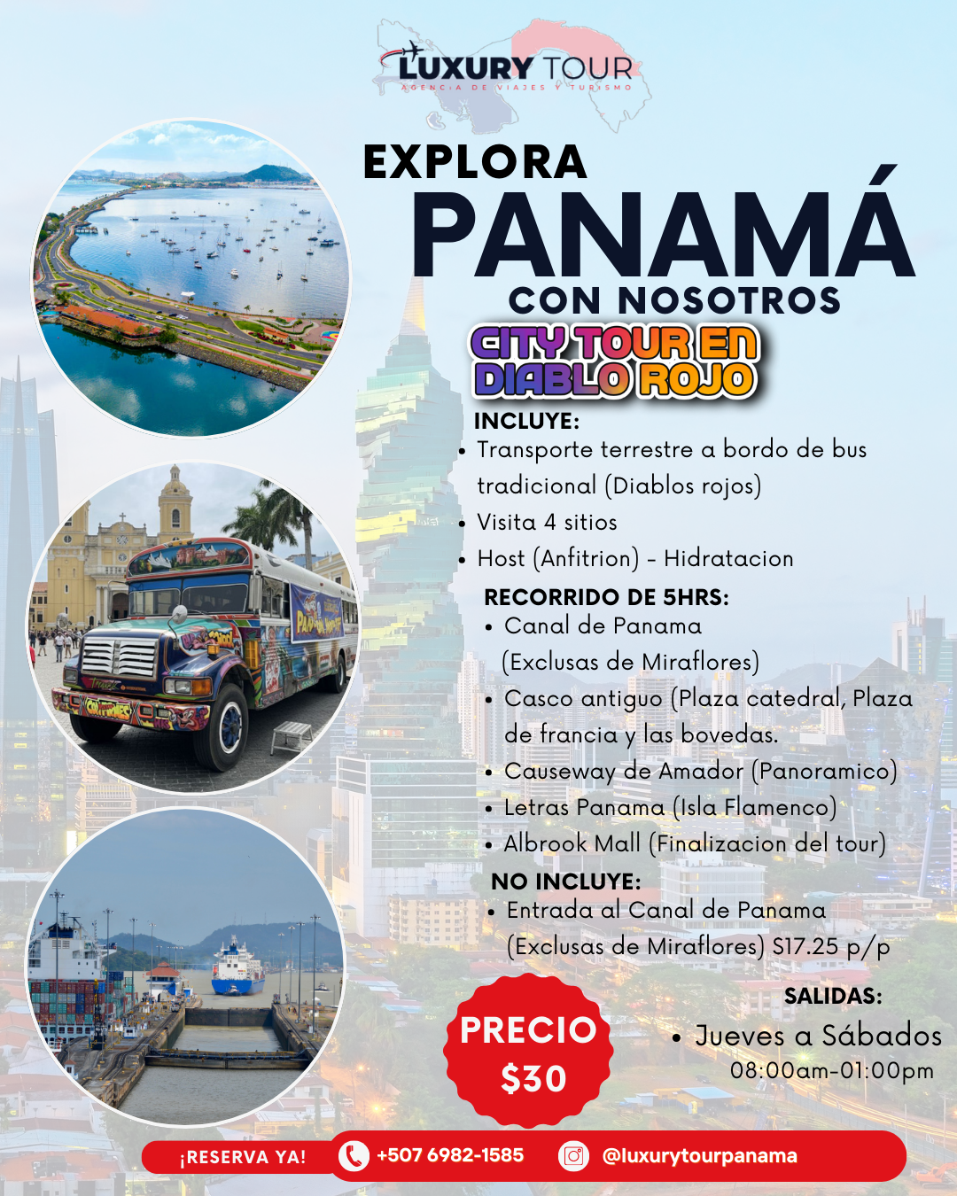 CITY TOUR EN DIABLO ROJO